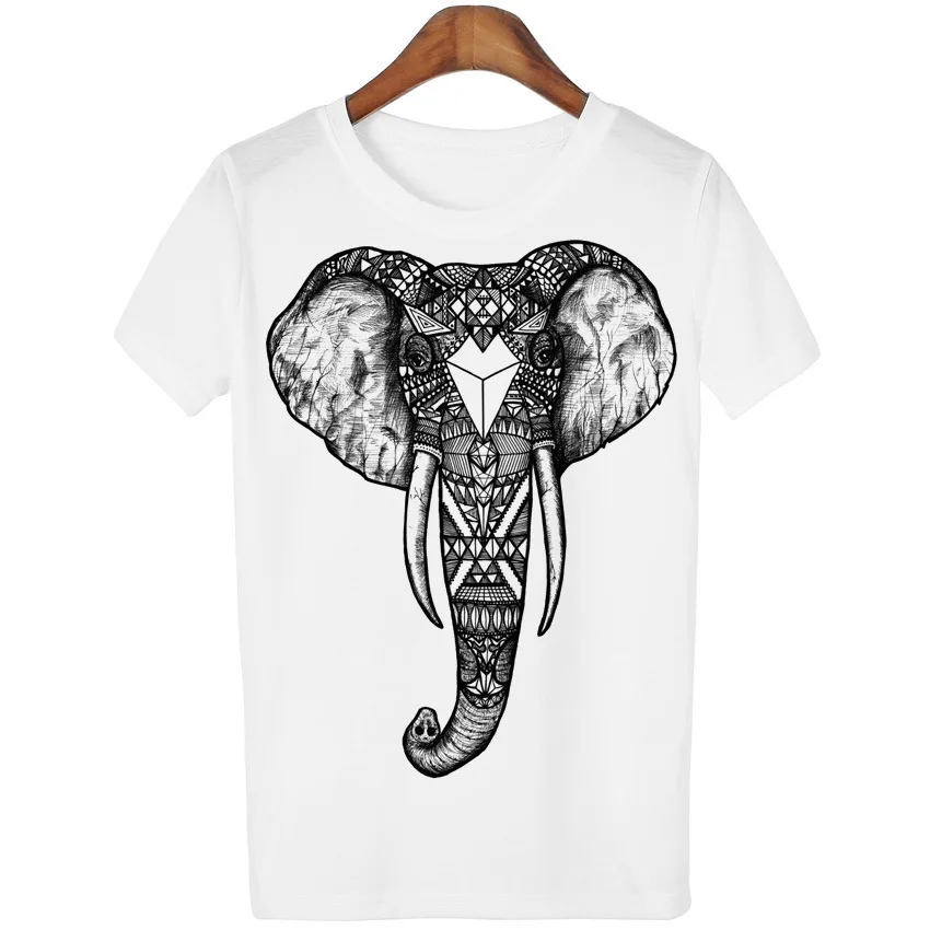 Elephant Print White T Shirt Women Short Sleeve O Neck Loose Tshirt 2019 Summer Women Tee Shirt Tops Camisetas Mujer
Elephant Print White T Shirt Women Short Sleeve O Neck Loose Tshirt 2019 Summer Women Tee Shirt Tops Camisetas Mujer