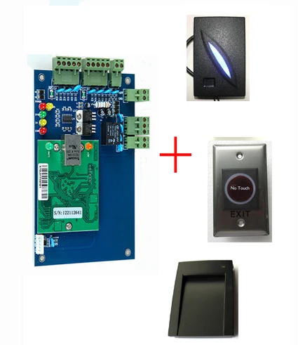 Free shipping Door Access Control Kit With ID Card Reader & Infrared Switch / One Door two ways access control panel