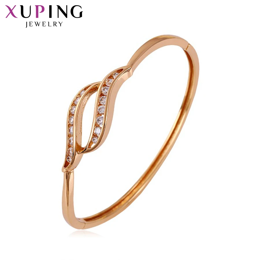 Xuping Elegant Bangle Charm Design Rose Gold Color Plated Jewelry for Women Girl High Quality Gift S43-50092
Xuping Elegant Bangle Charm Design Rose Gold Color Plated Jewelry for Women Girl High Quality Gift S43-50092