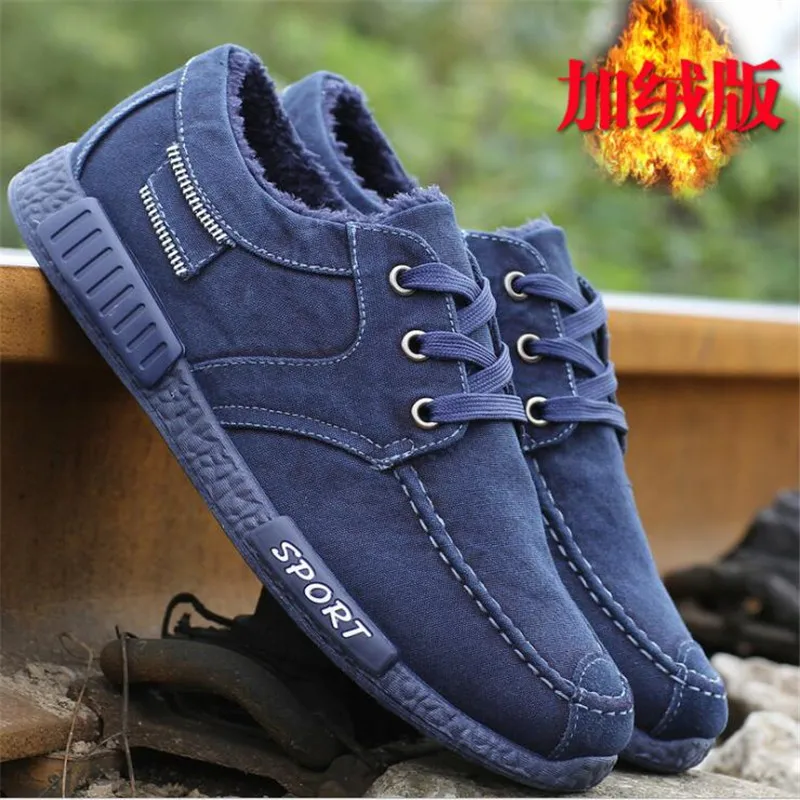 New winter plus velvet canvas sneakers shoes men's casual low to help shoes warm padded casual cloth men's boots
New winter plus velvet canvas sneakers shoes men's casual low to help shoes warm padded casual cloth men's boots