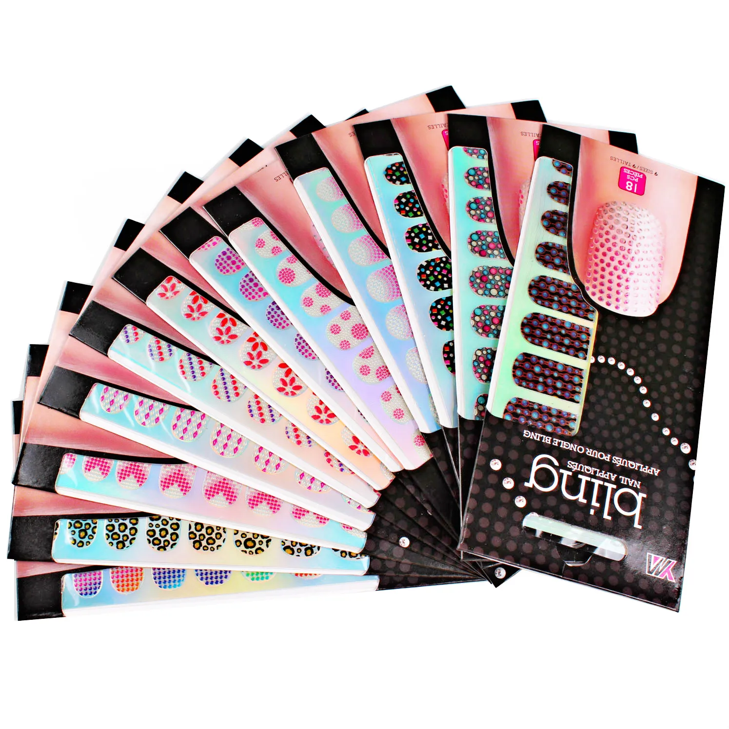 Finger Angel 12pcs Different Designs Nail Stickers 12 Different Colors 3D Nail Stickers DIY Nail Art Decoration
Finger Angel 12pcs Different Designs Nail Stickers 12 Different Colors 3D Nail Stickers DIY Nail Art Decoration