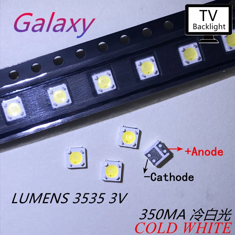 50PCS lumens LED Backlight 1W 3V 3535 3537 Cool white LCD Backlight for TV Application A129CECEBP18A-2092 4D
50PCS lumens LED Backlight 1W 3V 3535 3537 Cool white LCD Backlight for TV Application A129CECEBP18A-2092 4D