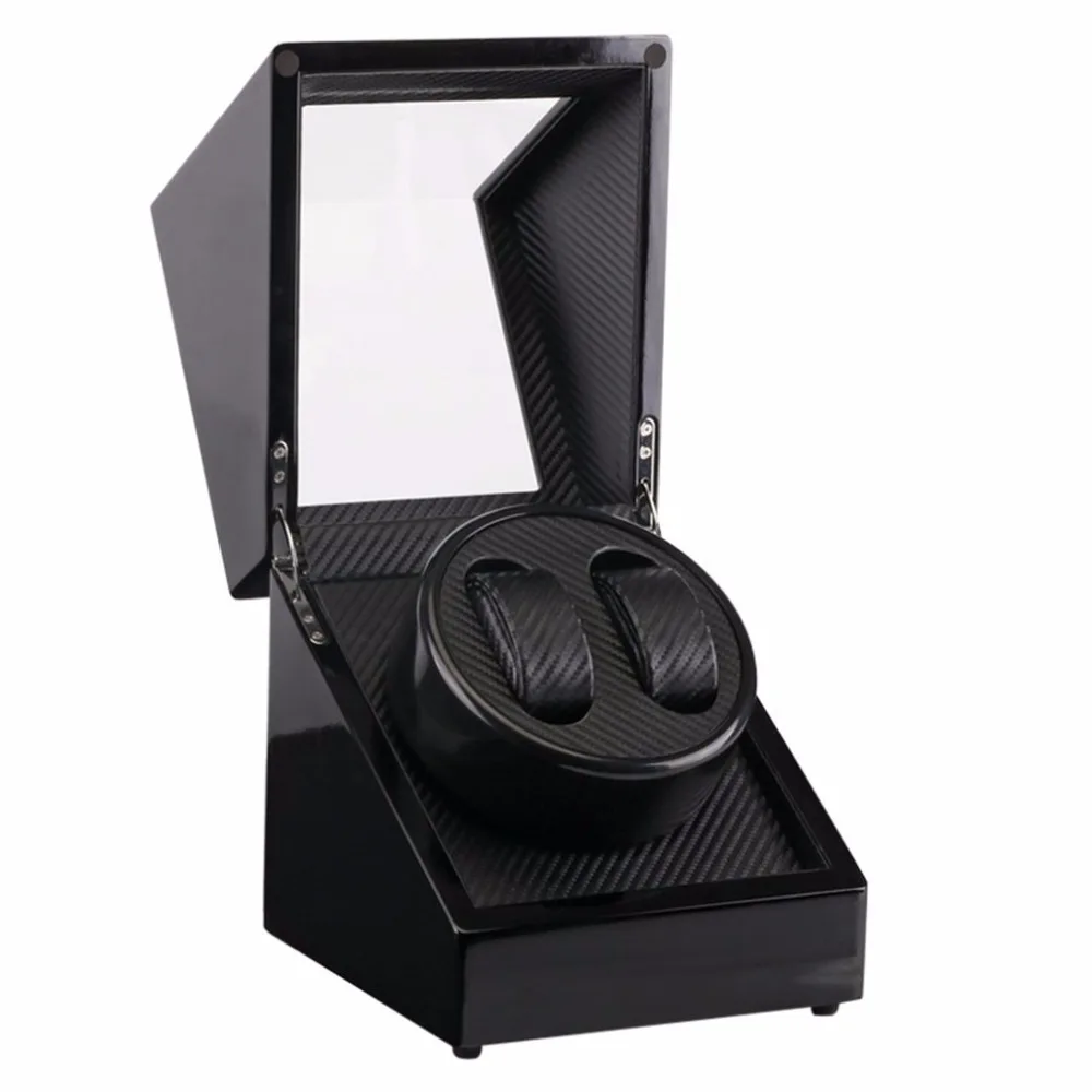 Wooden Watch Box Lacquer Piano Glossy Black Carbon Fiber Double Watch Winder Box Quiet Motor Storage Display Case For Watches
Wooden Watch Box Lacquer Piano Glossy Black Carbon Fiber Double Watch Winder Box Quiet Motor Storage Display Case For Watches