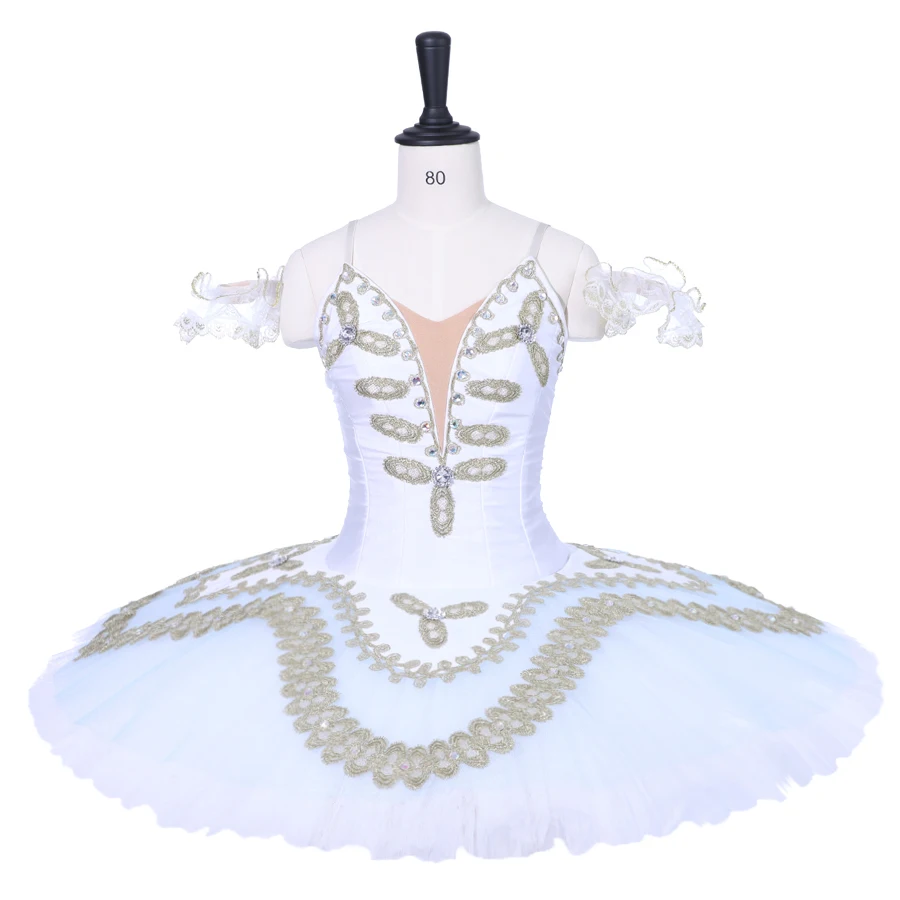 Women Nutcracker Ballet Costumes Girls White Ballet Skirt Gold Ballerina Ballet Competition Platter Tutu Dress For Child
Women Nutcracker Ballet Costumes Girls White Ballet Skirt Gold Ballerina Ballet Competition Platter Tutu Dress For Child