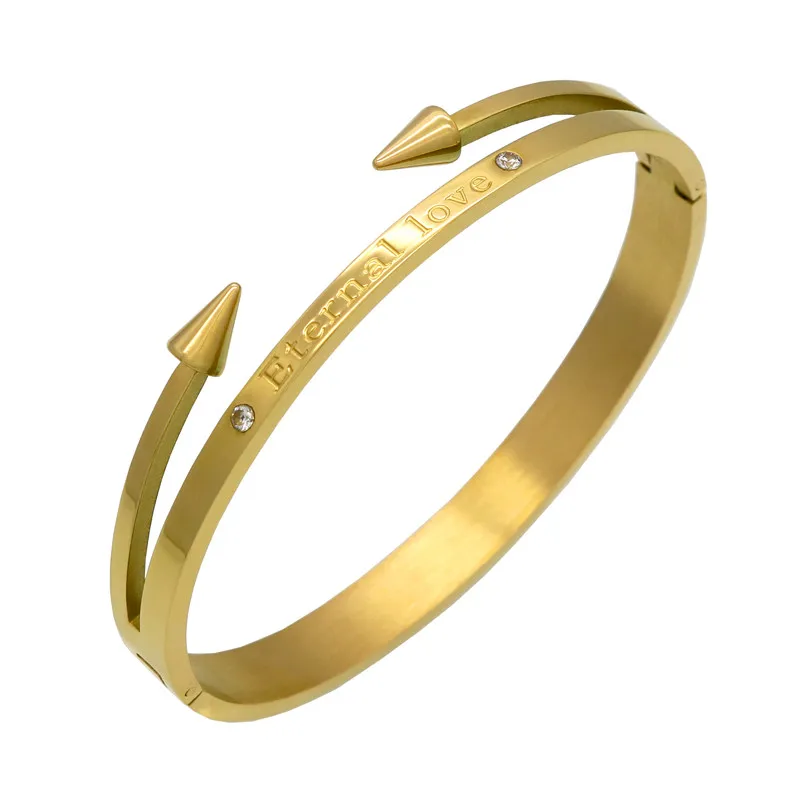 High Quality Punk Nail Bangles Stainless Steel Carved Eternal Love Bracelets & Bangles For Women Luxury Brand Women Jewelry
High Quality Punk Nail Bangles Stainless Steel Carved Eternal Love Bracelets & Bangles For Women Luxury Brand Women Jewelry