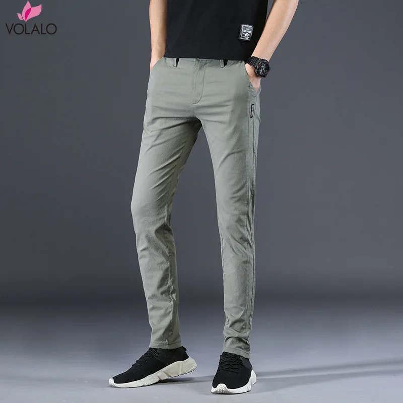 VOLALO Brand Men Pants Casual Mens Business Male Trousers Classics Mid weight Straight Full Length Fashion breathing Pant
VOLALO Brand Men Pants Casual Mens Business Male Trousers Classics Mid weight Straight Full Length Fashion breathing Pant