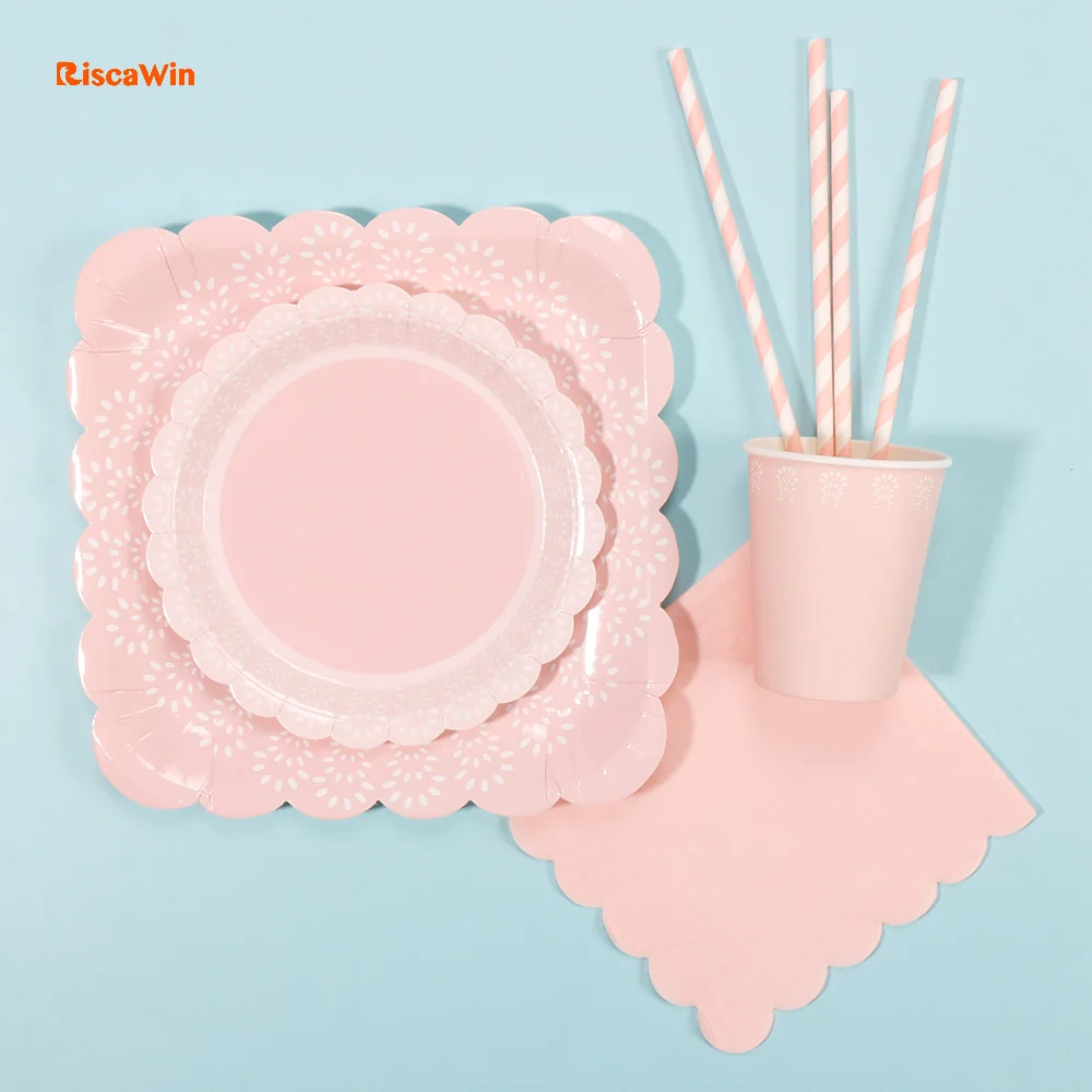 RiscaWin 10packs Pink Green Lace Party Paper Plates Drinking Straws Birthday Wedding Party Favors Disposable Baby Shower Supplie
RiscaWin 10packs Pink Green Lace Party Paper Plates Drinking Straws Birthday Wedding Party Favors Disposable Baby Shower Supplie