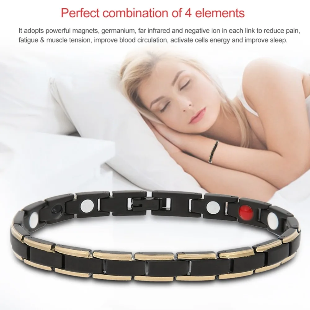 Healthy Magnetic Therapy Bracelet for Women Men Power Germanium Magnets Bangles Pain Relief Skin Healthy Care Unisex Jewelry
Healthy Magnetic Therapy Bracelet for Women Men Power Germanium Magnets Bangles Pain Relief Skin Healthy Care Unisex Jewelry