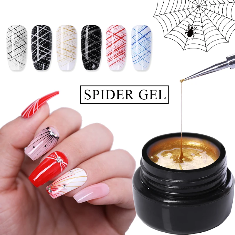 NICOLE DIARY Spider Nail Gel Web Painting Creative Nail Art UV Gel Wire Drawing Elasticity Point Line Soak Off Gel Varnish
NICOLE DIARY Spider Nail Gel Web Painting Creative Nail Art UV Gel Wire Drawing Elasticity Point Line Soak Off Gel Varnish