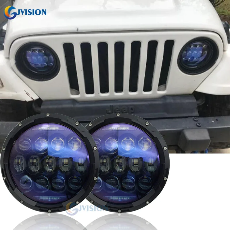Круглая 7-дюймовая светодиодная фара, водонепроницаемая, 130 Вт, 7-дюймовые синие линзы проектора для Jeep Wrangler Offroad Landrover JK УАЗ Хантер 
Круглая 7-дюймовая светодиодная фара, водонепроницаемая, 130 Вт, 7-дюймовые синие линзы проектора для Jeep Wrangler Offroad Landrover JK УАЗ Хантер