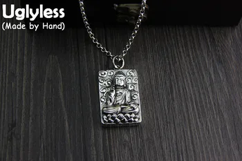Uglyless S 925 Thai Silver Shakyamuni Buddha Pendants Unisex Religious Men Women Necklaces without Chains Engraved Fine Jewelry
Uglyless S 925 Thai Silver Shakyamuni Buddha Pendants Unisex Religious Men Women Necklaces without Chains Engraved Fine Jewelry