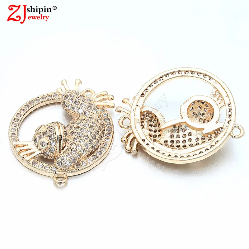 ZJSHIPIN micro-inlaid zircon CZ jewelry accessories connector suitable for DIY bracelet necklace jewelry discovery production
ZJSHIPIN micro-inlaid zircon CZ jewelry accessories connector suitable for DIY bracelet necklace jewelry discovery production