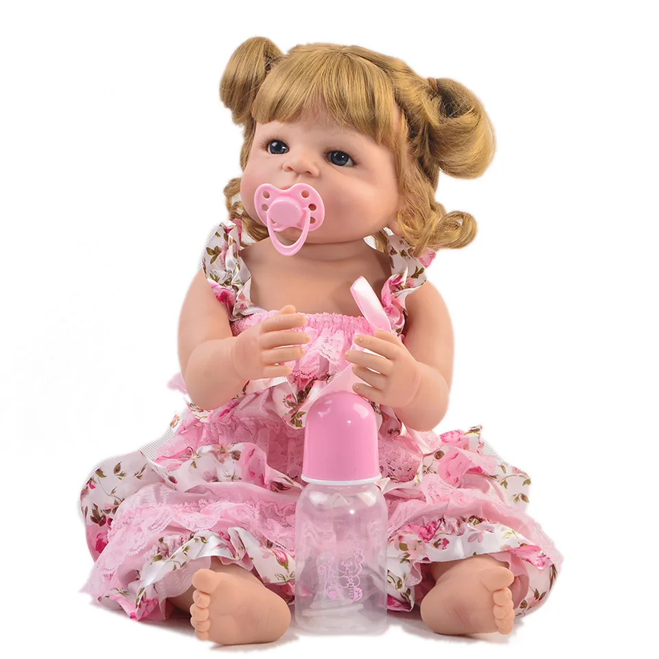 55cm Full Silicone Vinyl Reborn Baby Doll Princess Realistic Newborn Bebe reborn child Birthday Gift GirlsPlay House Bathe Toy
55cm Full Silicone Vinyl Reborn Baby Doll Princess Realistic Newborn Bebe reborn child Birthday Gift GirlsPlay House Bathe Toy