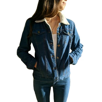 2019 Winter Women Lambswool Jean Coat Long Sleeves Warm Fleece Jeans Bomber Jackets Outwear Spring Autumn Denim Basic Jacket
2019 Winter Women Lambswool Jean Coat Long Sleeves Warm Fleece Jeans Bomber Jackets Outwear Spring Autumn Denim Basic Jacket