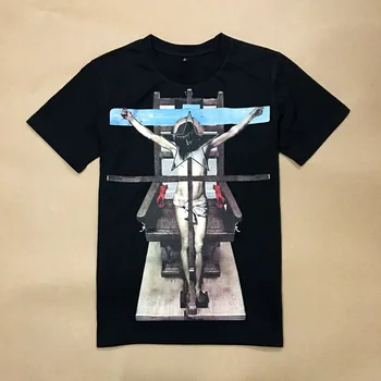 New style pure cotton fashionable men's round collar printed short sleeve T-shirt
New style pure cotton fashionable men's round collar printed short sleeve T-shirt