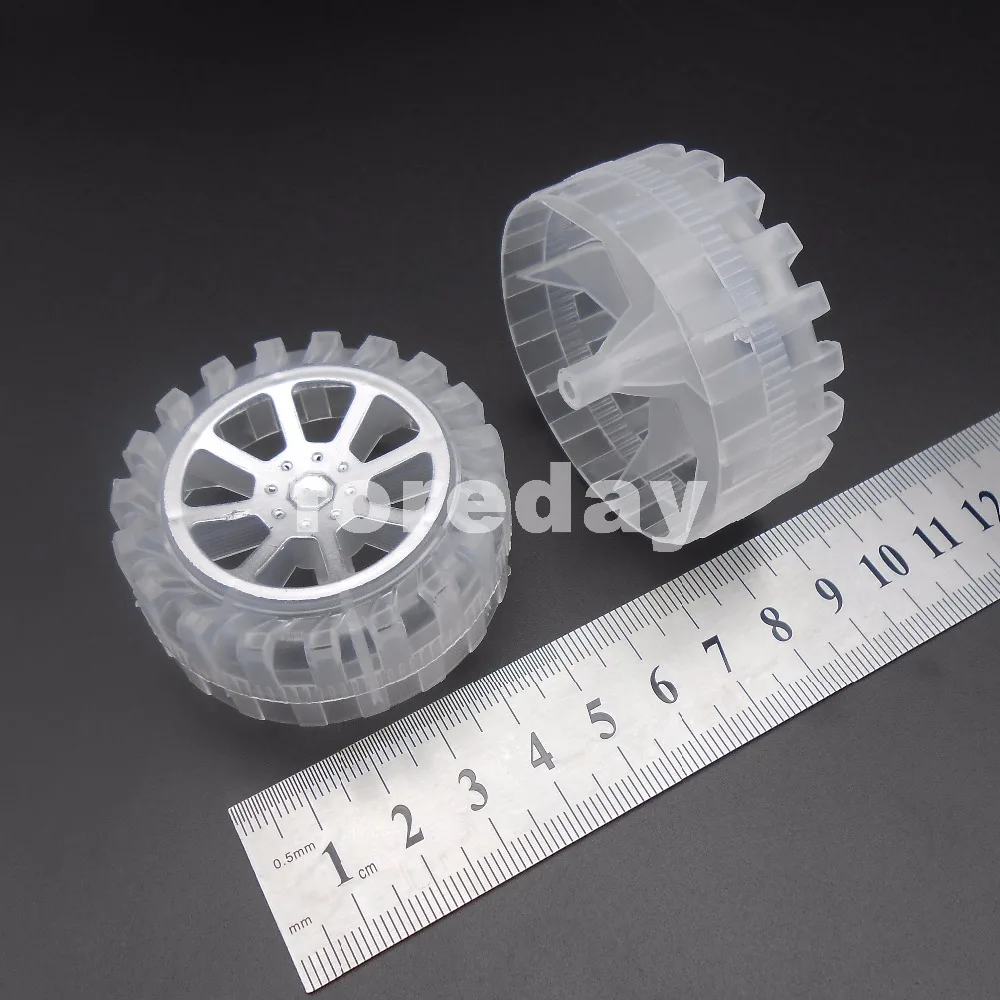 NEW 100PCS Transparent Plastic Tire Wheel RC Model Toy Car Semi Dia.= 55mm for 2.5mm axle 1LOT=100PC *FD459X100
NEW 100PCS Transparent Plastic Tire Wheel RC Model Toy Car Semi Dia.= 55mm for 2.5mm axle 1LOT=100PC *FD459X100
