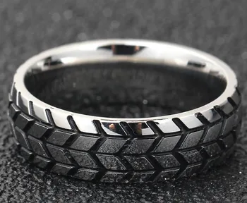 6MM Gold Silver Color Stainless Steel Ring Cool Motorcycle Tire Rings for Men Hip Hop Punk Geometric Striped Ring Wedding Band
6MM Gold Silver Color Stainless Steel Ring Cool Motorcycle Tire Rings for Men Hip Hop Punk Geometric Striped Ring Wedding Band