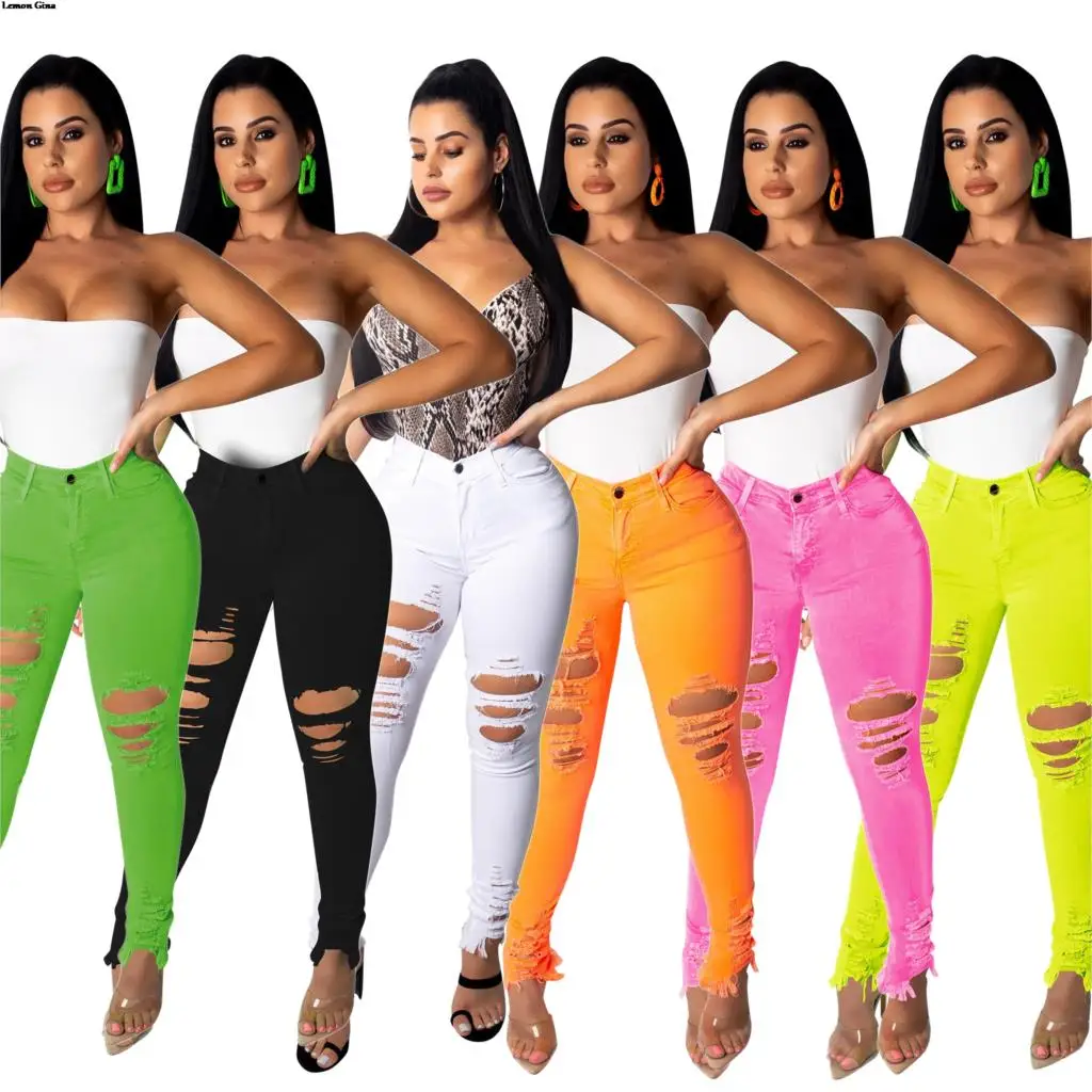 Lemon Gina 2019 new women summer hole zipper fly pencil jeans casual active wear long denim long pants fashion trousers LGCM552
Lemon Gina 2019 new women summer hole zipper fly pencil jeans casual active wear long denim long pants fashion trousers LGCM552