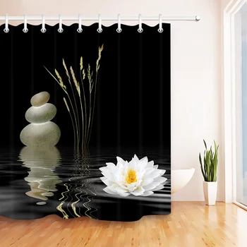 Zen Stone Shower Curtain Bamboo Stone Asian Lotus Flower Spa Bathroom Curtains Waterproof Polyester Fabric For Bathtub Decor
Zen Stone Shower Curtain Bamboo Stone Asian Lotus Flower Spa Bathroom Curtains Waterproof Polyester Fabric For Bathtub Decor