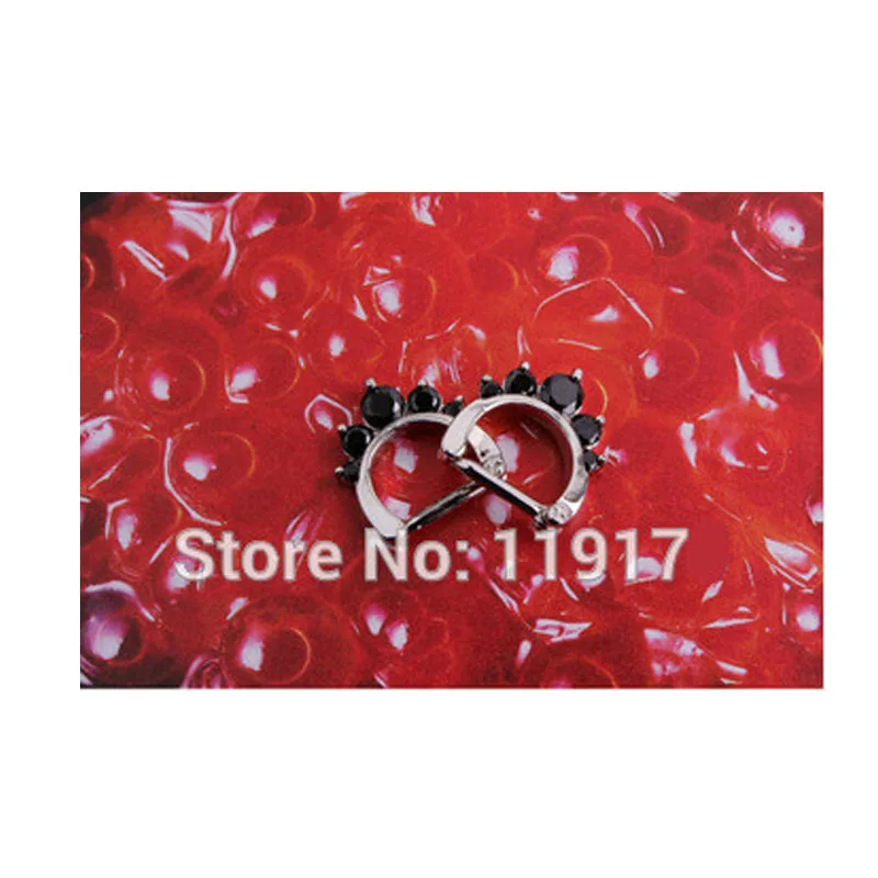 1 pcs Nose Piercing Septum With 5 Black Crystals 1.2mm Clicker Ring Piercing Jewelry Stainless Steel Silver Sign Helix
1 pcs Nose Piercing Septum With 5 Black Crystals 1.2mm Clicker Ring Piercing Jewelry Stainless Steel Silver Sign Helix