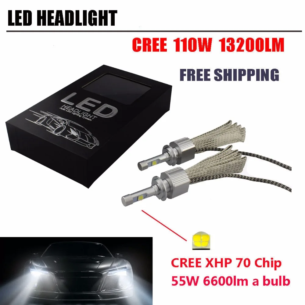 Newest 110W 13200LM LED H7 Car Headlight H4 H8 H9 H11 9005 HB3 HB4 9006 H13 6000K CR XHP-70 Car LED Headlight Bulbs
Newest 110W 13200LM LED H7 Car Headlight H4 H8 H9 H11 9005 HB3 HB4 9006 H13 6000K CR XHP-70 Car LED Headlight Bulbs