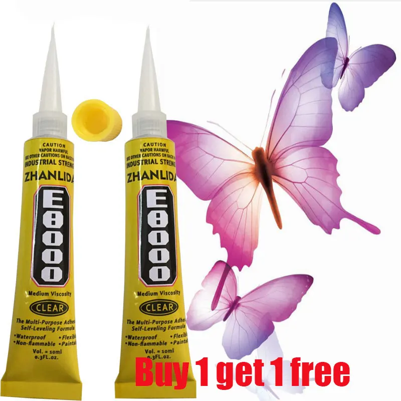 2pcs10ml E8000 Glue Touch Screen Liquid Adhesive LCD Rubber Wood Craft Glass Strong Super Bond B7000 Scrapbooking Accessory Tool
2pcs10ml E8000 Glue Touch Screen Liquid Adhesive LCD Rubber Wood Craft Glass Strong Super Bond B7000 Scrapbooking Accessory Tool