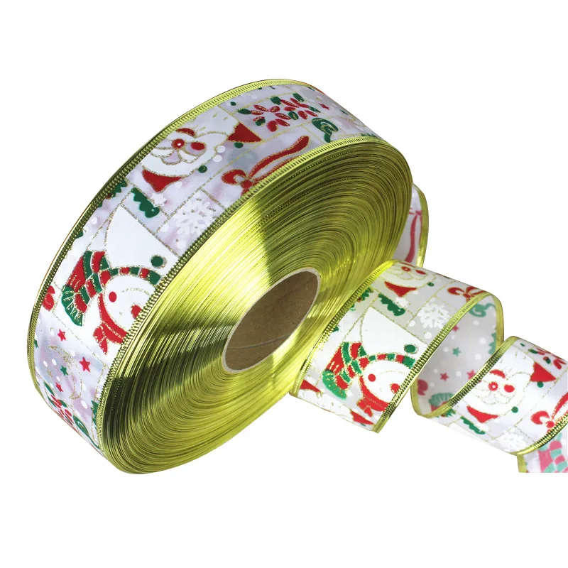 5CM*200CM Christmas Decorations Luxurious Silver Satin Ribbon Printing Santa Claus Ribbons Christmas Present Weeding Wire Edged
5CM*200CM Christmas Decorations Luxurious Silver Satin Ribbon Printing Santa Claus Ribbons Christmas Present Weeding Wire Edged