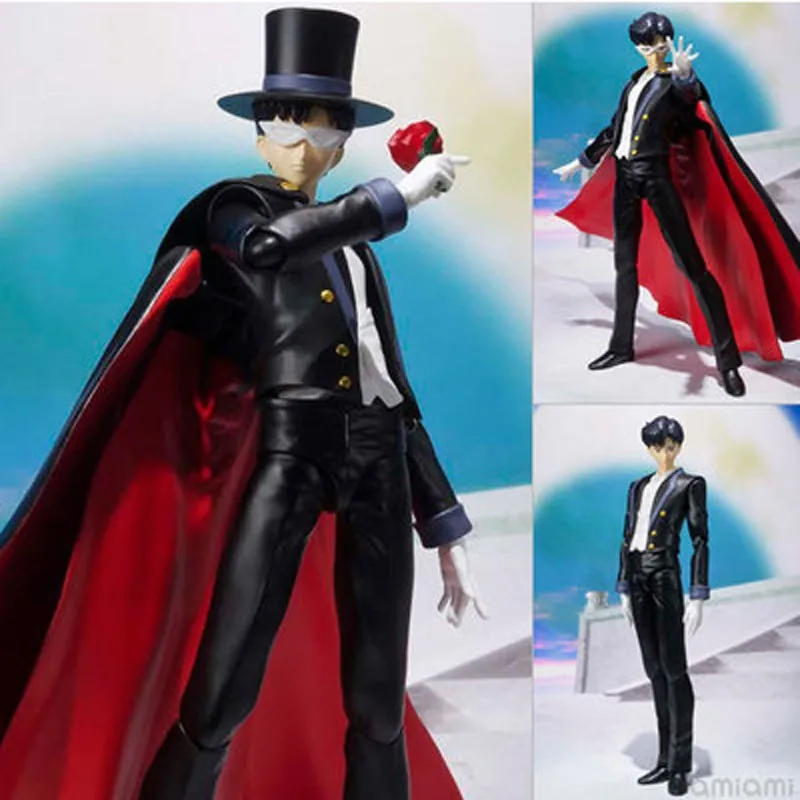 16cm Japanese Anime Figures SHF Figuarts Sailor Moon Tuxedo Mask Chiba Mamoru 20th PVC Action Figure Model Toy for kids gifts
16cm Japanese Anime Figures SHF Figuarts Sailor Moon Tuxedo Mask Chiba Mamoru 20th PVC Action Figure Model Toy for kids gifts