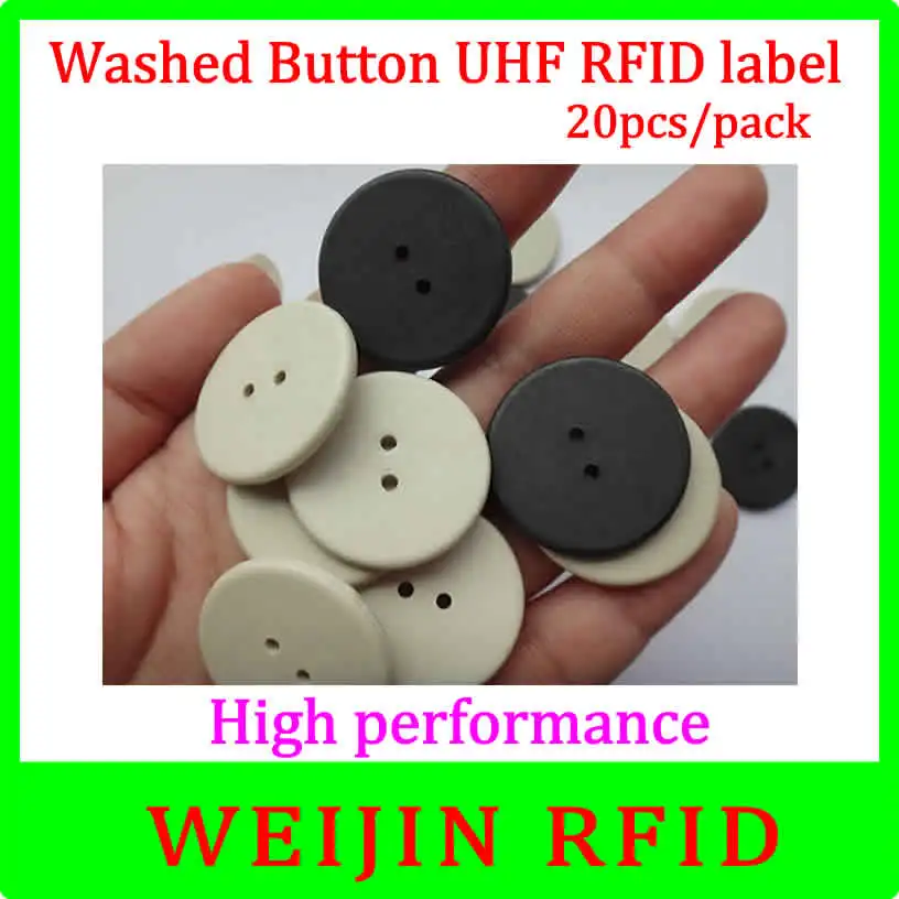 VIKITEK Washed button tag 20pcs per pack 860-960MHZ UHF RFID Alien Higgs3 chip PPS material can be washed free shipping
VIKITEK Washed button tag 20pcs per pack 860-960MHZ UHF RFID Alien Higgs3 chip PPS material can be washed free shipping