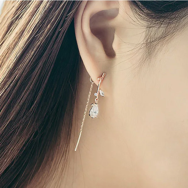 New Design 925 Sterling Silver Zircon Leaf Drop Earrings for Women Christmas Girls Gift Fashion sterling-silver-jewelry
New Design 925 Sterling Silver Zircon Leaf Drop Earrings for Women Christmas Girls Gift Fashion sterling-silver-jewelry