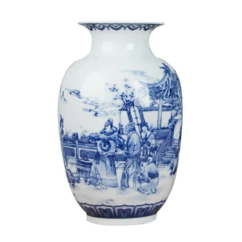 Classic Chinese Blue And White Ceramic Vase Ancient Tabletop Porcelain Flower Vase For Hotel Dining Room wedding Decoration
Classic Chinese Blue And White Ceramic Vase Ancient Tabletop Porcelain Flower Vase For Hotel Dining Room wedding Decoration
