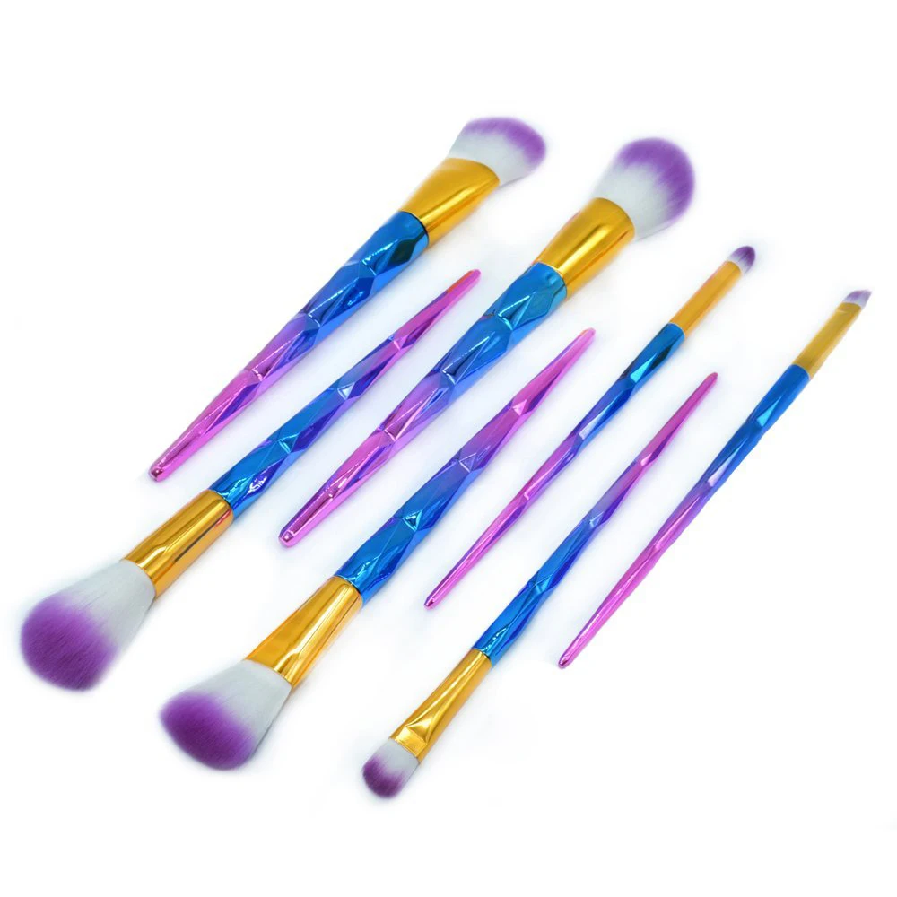 7pcs Makeup Brushes Set Diamond Rainbow Handle Cosmetic Foundation Eyshadow Blusher Powder Blending Brush Beauty Tools Kits
7pcs Makeup Brushes Set Diamond Rainbow Handle Cosmetic Foundation Eyshadow Blusher Powder Blending Brush Beauty Tools Kits