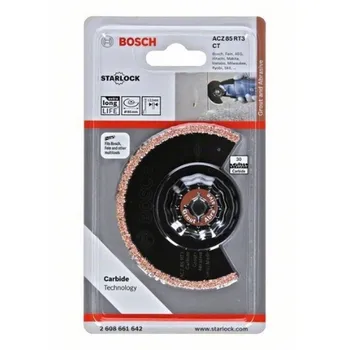 BOSCH 2608661642 second accessories for Multitool ACZ 85 RT3 mortar abrasive carbide
BOSCH 2608661642 second accessories for Multitool ACZ 85 RT3 mortar abrasive carbide
