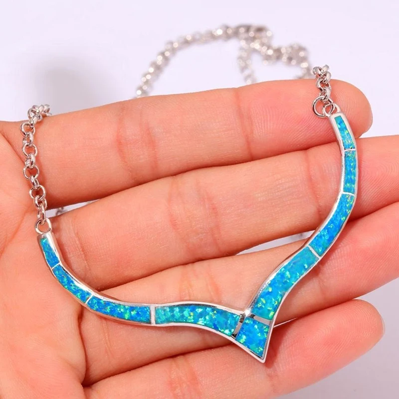 Fashion Large Vintage Humanoid Blue Opal Pendant Necklace For WomenLuxury Collares ChokersParty Wedding Christmas Gifts
Fashion Large Vintage Humanoid Blue Opal Pendant Necklace For WomenLuxury Collares ChokersParty Wedding Christmas Gifts