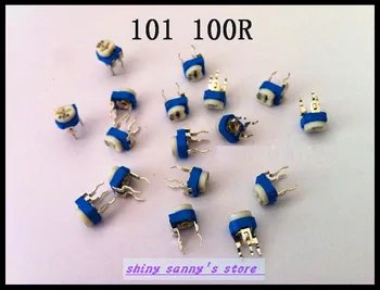 500pcs/Lot 101 100 ohm 100 R Trimpot Trimmer Pot Variable Resistor horizontal Type Brand New
500pcs/Lot 101 100 ohm 100 R Trimpot Trimmer Pot Variable Resistor horizontal Type Brand New