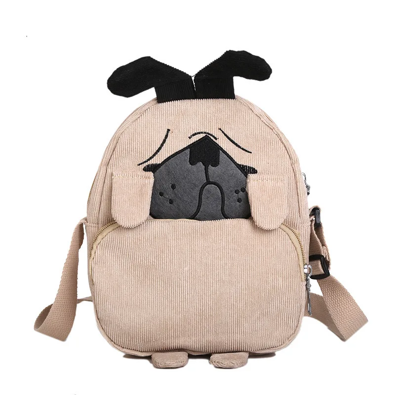 2019 Cute Cartoon Dog Soft Fabric Shoulder Bag Female Corduroy Design School Bag For Teenage Girls Striped Handbag Women
2019 Cute Cartoon Dog Soft Fabric Shoulder Bag Female Corduroy Design School Bag For Teenage Girls Striped Handbag Women