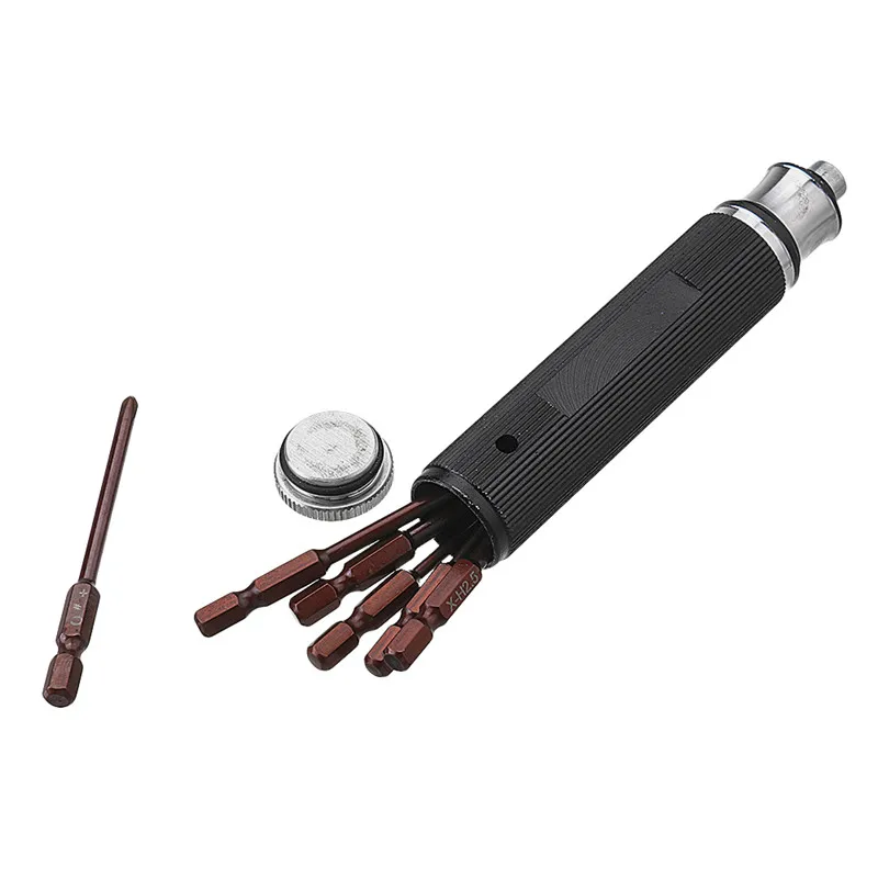 6pcs Black H1.5/H2.0/H2.5/H3.0 Cross/Straight Hex Screwdrivers Bits Tools Kit Repair Tool Set Durable
6pcs Black H1.5/H2.0/H2.5/H3.0 Cross/Straight Hex Screwdrivers Bits Tools Kit Repair Tool Set Durable