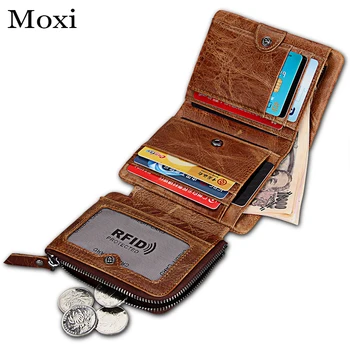 New Men Wallet Purse Rfid Blocking Man Wallet Genuine Leather Money Bag Large Capacity Card Holder Men Trifold Coin Pocket
New Men Wallet Purse Rfid Blocking Man Wallet Genuine Leather Money Bag Large Capacity Card Holder Men Trifold Coin Pocket