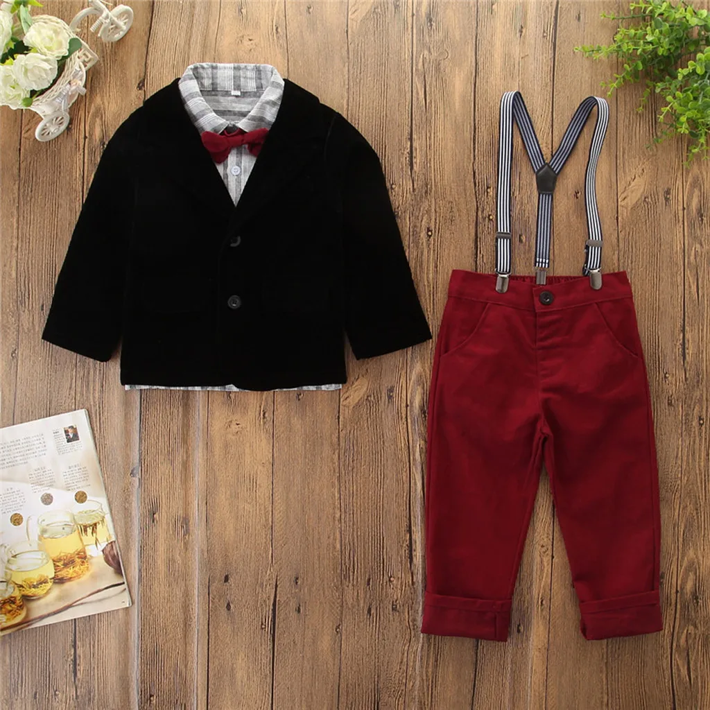 MUQGEW Toddler Kids Baby Boys Outfit Sets xBow Tie Shirt+Coat+Pants Gentleman Suit Toddler Infant Boys Outfits Roupa Menina 2019
MUQGEW Toddler Kids Baby Boys Outfit Sets xBow Tie Shirt+Coat+Pants Gentleman Suit Toddler Infant Boys Outfits Roupa Menina 2019