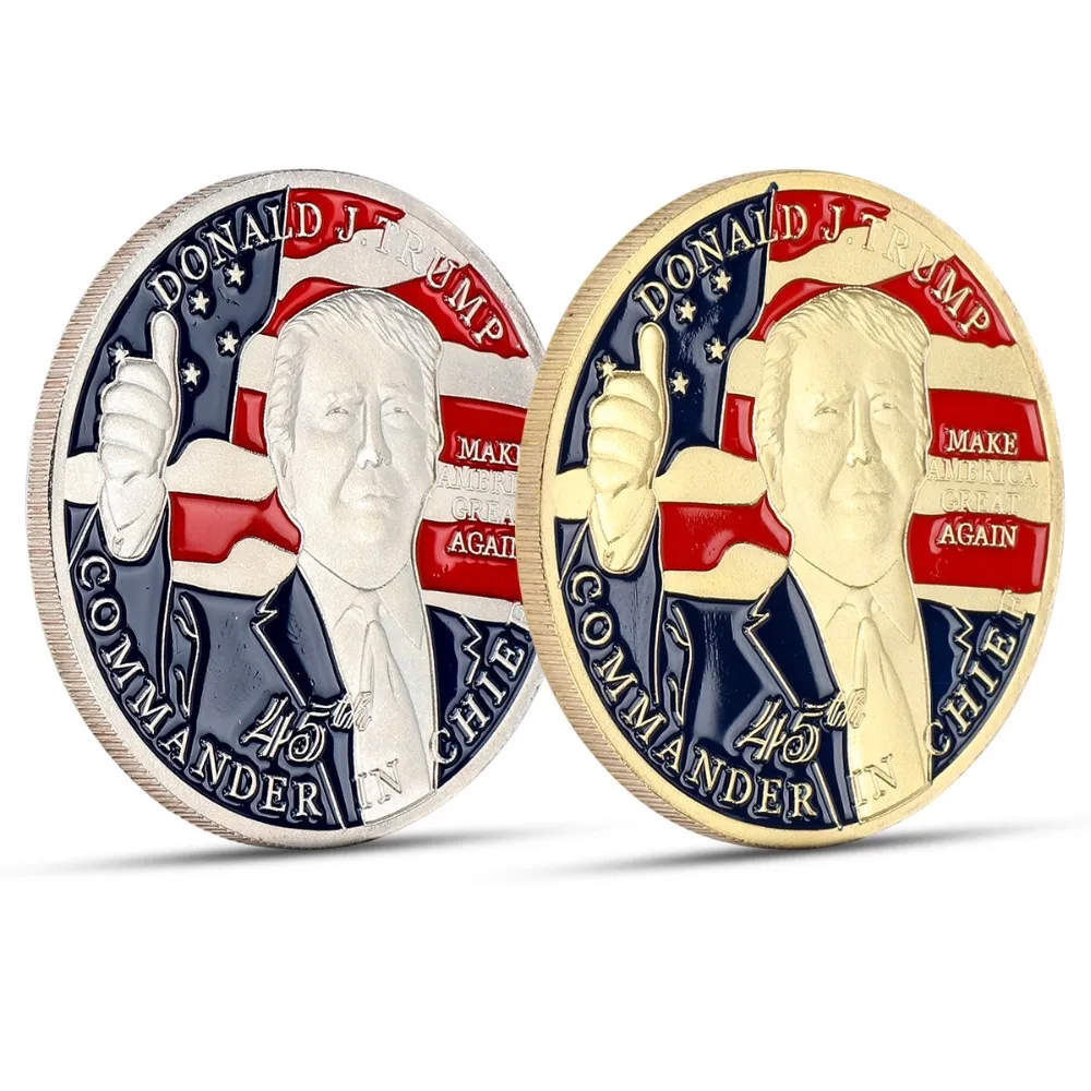

New Donald Trump Silver Plated Coin 45th President Make America Great Again for Home Decor Gifts Commemorative Coin