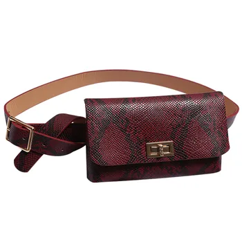 Solid Color Snake Waist Packs Pu Leather Waist Bag Women Hasp Small Mobile Pouch Chest Pocket Crossbody Bag Ladies #LR5
Solid Color Snake Waist Packs Pu Leather Waist Bag Women Hasp Small Mobile Pouch Chest Pocket Crossbody Bag Ladies #LR5