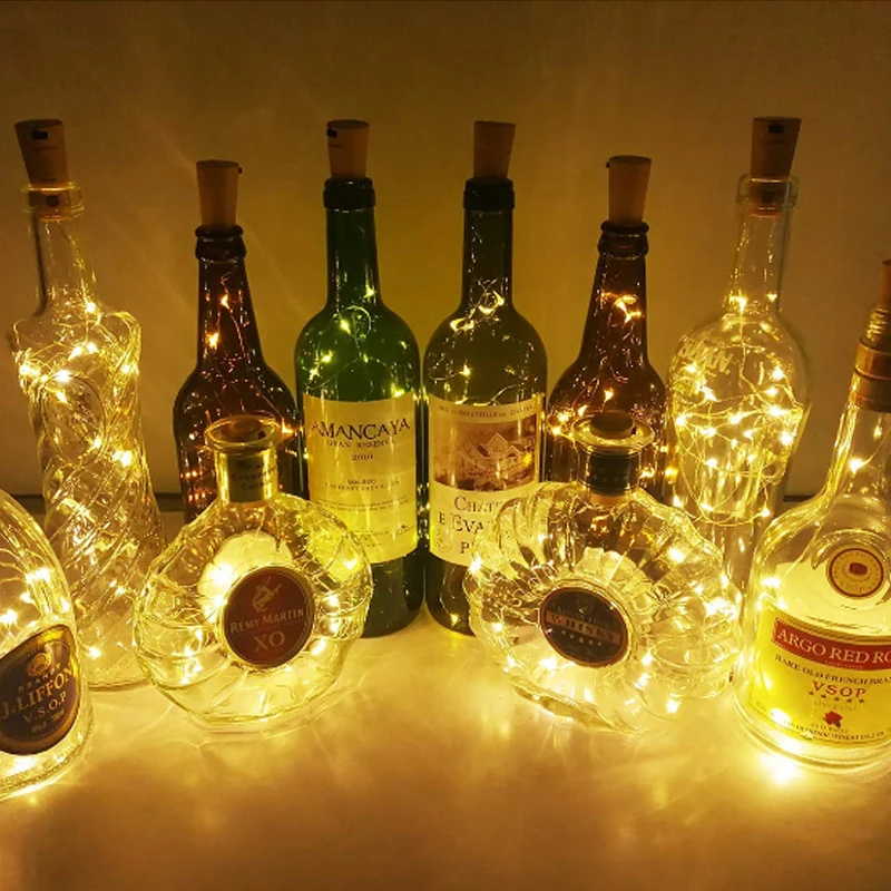 Led String Wine Bottle Lights Cork Battery Powered Garland DIY Christmas String Lights For Party Halloween Wedding Decoracion
Led String Wine Bottle Lights Cork Battery Powered Garland DIY Christmas String Lights For Party Halloween Wedding Decoracion
