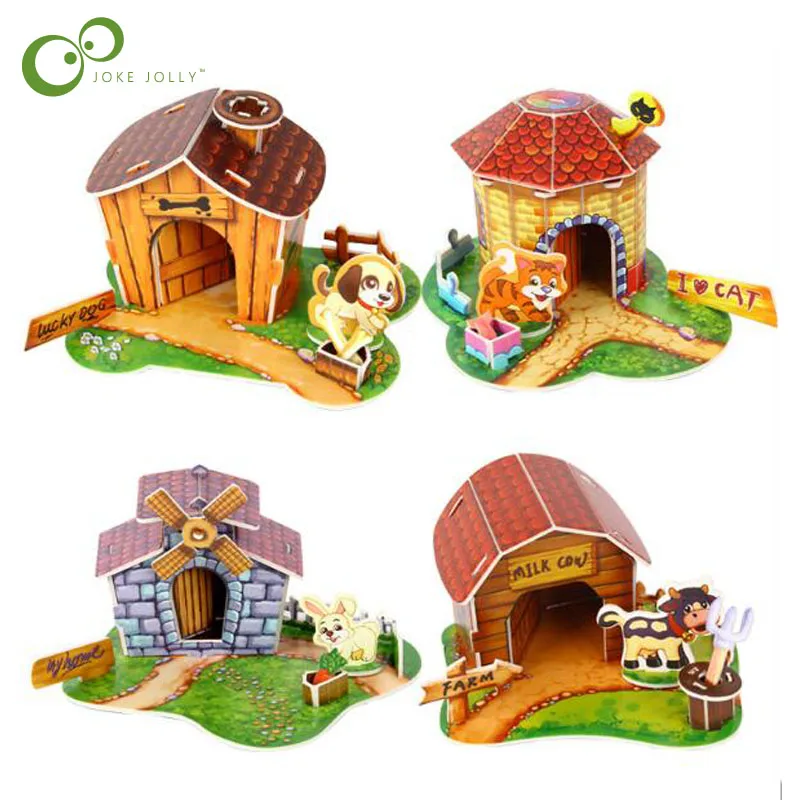 Children Kindergarten early childhood toys puzzle pet house three-dimensional puzzle creative baby birthday gift LYQ
Children Kindergarten early childhood toys puzzle pet house three-dimensional puzzle creative baby birthday gift LYQ