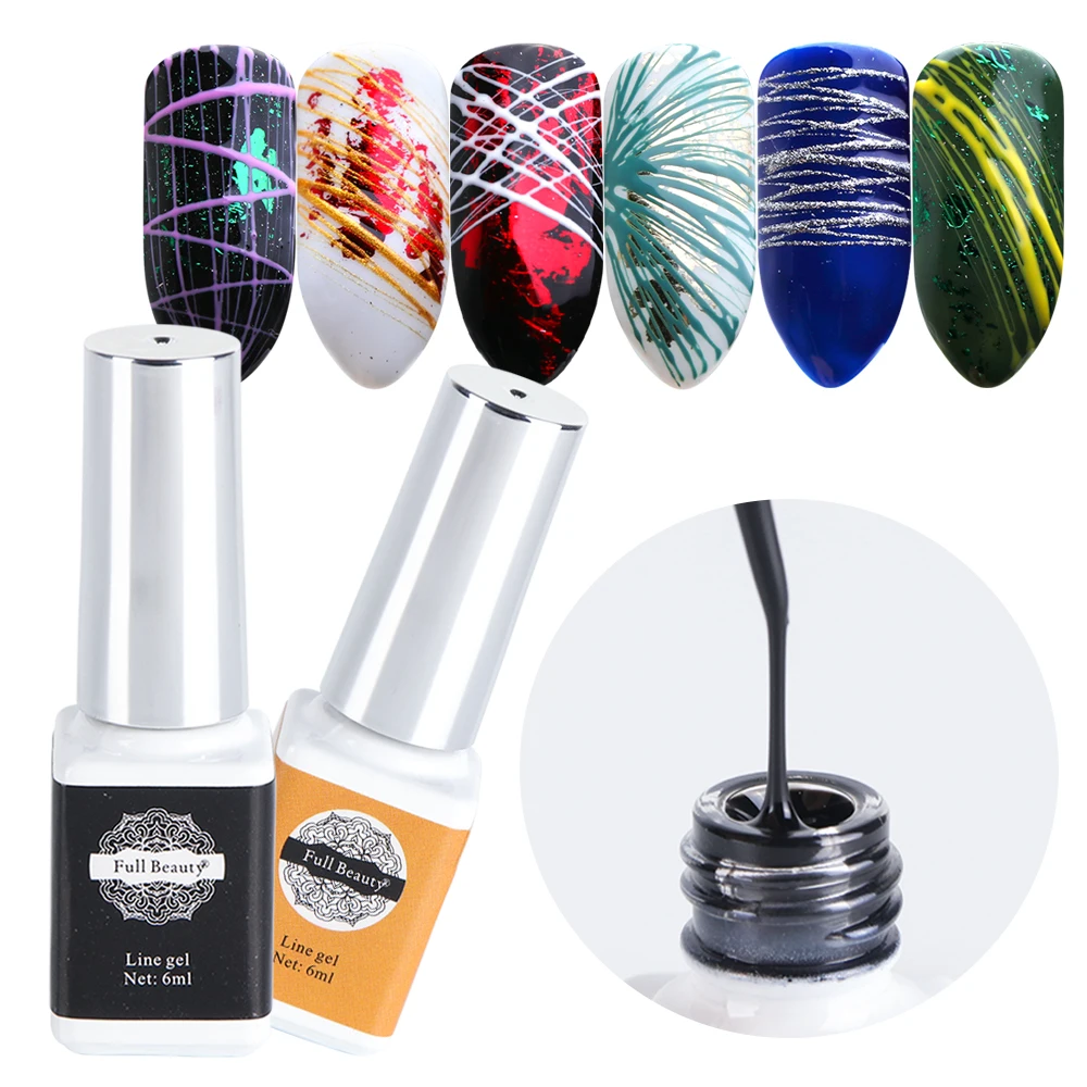 Pulling Line Nail Gel Spider Gel Painting Wire Polish Silk Black Gold Strip Line Lacquer Varnish Nail Art Design Accessory LA731
Pulling Line Nail Gel Spider Gel Painting Wire Polish Silk Black Gold Strip Line Lacquer Varnish Nail Art Design Accessory LA731