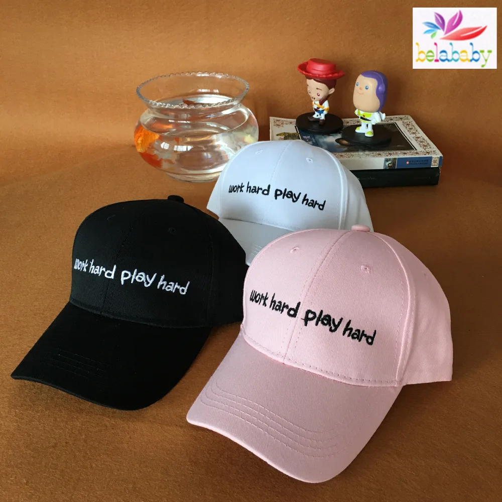 Belababy High Quality 2016 work hard play hard embroidery cotton men women baseball caps leisure dad hats
Belababy High Quality 2016 work hard play hard embroidery cotton men women baseball caps leisure dad hats