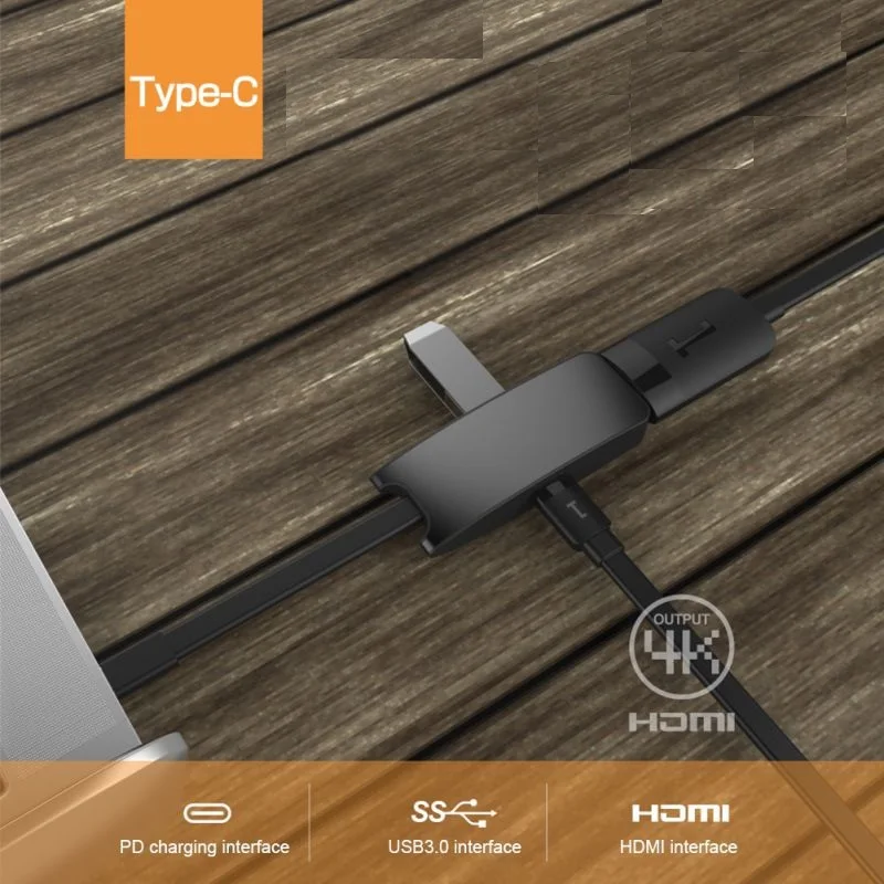 Universal Type-C USB 3.0 Hub With PD Charging Port, 4K HD USB-C To HDMI Converter Adapter, For Huawei, For Xiaomi, For MacBook
Universal Type-C USB 3.0 Hub With PD Charging Port, 4K HD USB-C To HDMI Converter Adapter, For Huawei, For Xiaomi, For MacBook