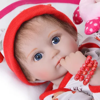 42cm safe Handmade reborn dolls cute Soft Silicone vinyl Reborn baby doll Toys Toddler lifelike doll kids gifts collection
42cm safe Handmade reborn dolls cute Soft Silicone vinyl Reborn baby doll Toys Toddler lifelike doll kids gifts collection