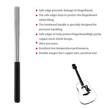 Guitar Parts Guitar Grinding File Dressing File 3 Size Edges Safe Edges Protect the Fingerboard Triangular Fret Crowning File
Guitar Parts Guitar Grinding File Dressing File 3 Size Edges Safe Edges Protect the Fingerboard Triangular Fret Crowning File