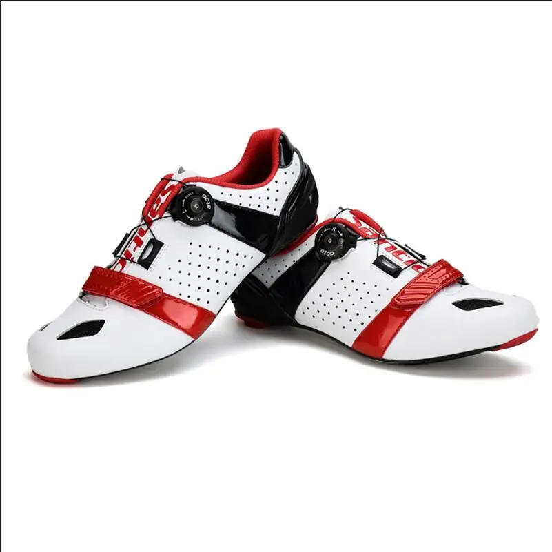 

Santic Road Cycling Shoes Ultralight Carbon Fiber Sole Professional Road Bicycle Shoes Auto-Lock Bike Shoes Sapatilha Ciclismo