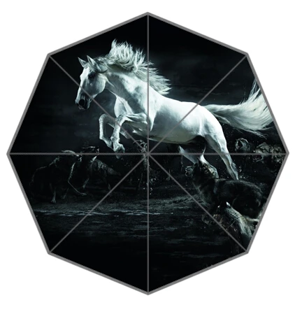 New Arrive-19 Outdoor Umbrellas Creative Design High Quality Beautiful White Black Horses Foldable Rain Umbrella Gift To Friend 
New Arrive-19 Outdoor Umbrellas Creative Design High Quality Beautiful White Black Horses Foldable Rain Umbrella Gift To Friend